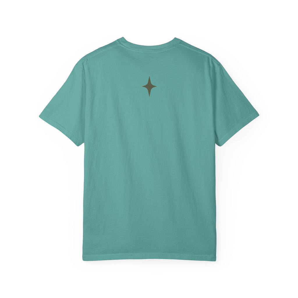 Vintage Noir Lounge T-Shirt — Relaxed Gentleman Illustration