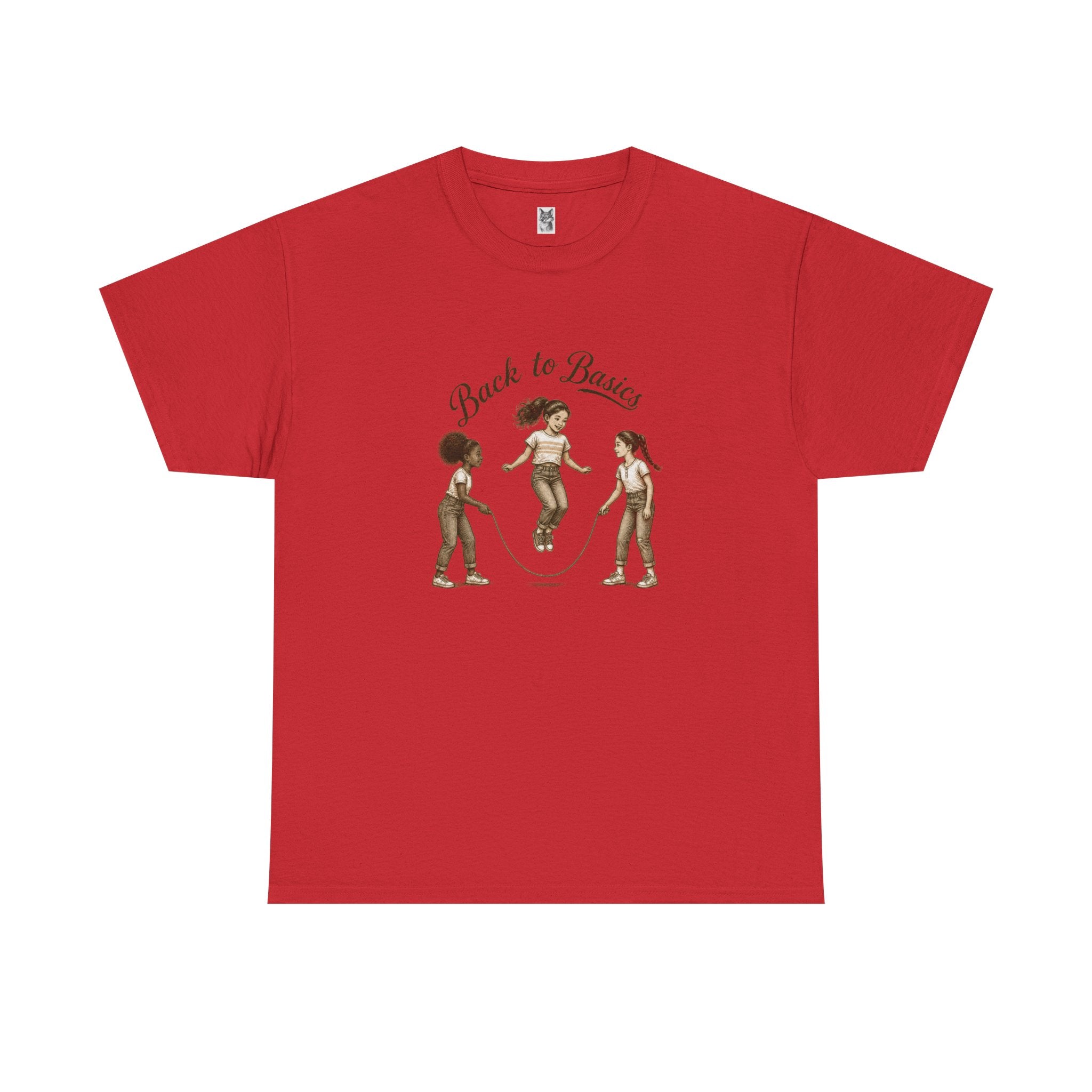 Back to Basics Graphic Tee — Retro Jump Rope Girls Athletic Shirt